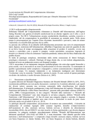 La prevenzione dei Disturbi del Comportamento Alimentare Gian