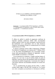 è nulla la cartella di pagamento notificata senza "can"