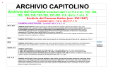archivio capitolino - Archivio Storico Capitolino