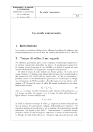 La sonda compensata 1 Introduzione 2 Tempo di salita di un segnale