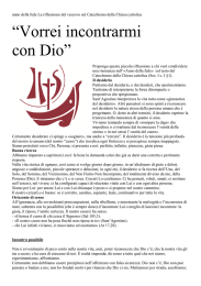 &ldquo;Vorrei incontrarmi con Dio&rdquo;