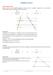 Teorema di Talete e Similitudine