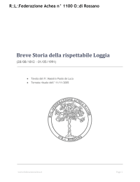 Breve Storia della rispettabile Loggia