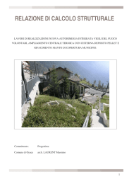 Relazione di calcolo opere in cemento armato