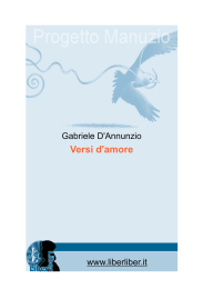 D`Annunzio - Versi D`Amore