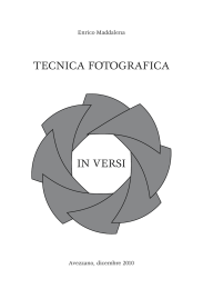 Tecnica fotografica in versi