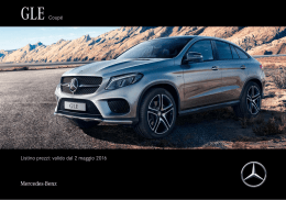 listino prezzi GLE Coupé valido dal - Mercedes-Benz