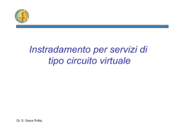 Instradamento per servizi di tipo circuito virtuale