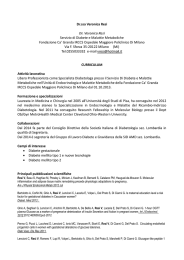 Dr.ssa Veronica Resi Dr. Veronica Resi Servizio di Diabete e