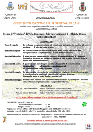 corso di formazione per proprietari di cani