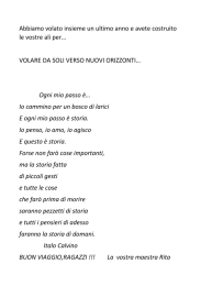 Abbiamo volato insieme un ultimo anno e avete costruito le vostre