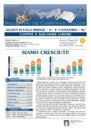 SIAMO CRESCIUTI! - Federazione Italiana Gioco Bridge