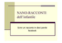 NANORACCONTI - La scuola in Ospedale La scuola in Ospedale