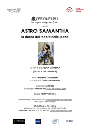 ASTRO SAMANTHA - Appuntamento al Cinema