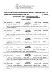 Ottobre 2015 - Università della Valle d`Aosta