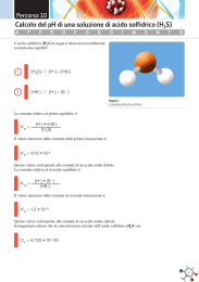 Calcolo del pH di una soluzione di acido solfidrico