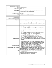 Curriculum Direttore - Comunità Montana Valle Brembana