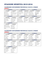 CalendarioGiovanissimi