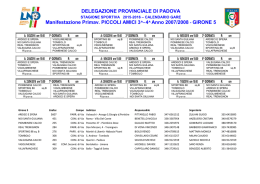 GIRONE 5 - acd Villafranchese