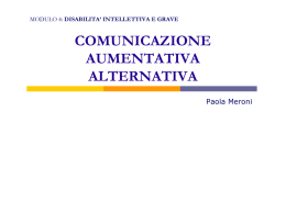 Comunicazione aumentativa alternativa