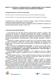ABILITA` E TECNICHE DI COUNSELING NELLA COMUNICAZIONE