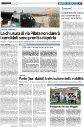 La chiusura di via Pilata non durer&agrave; I candidati sono