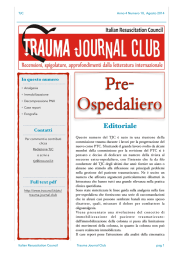 Trauma Journal Club numero 10 - Italian Resuscitation Council