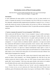Introduzione storica all`idea di trauma psichico
