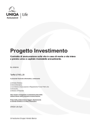 Progetto Investimento