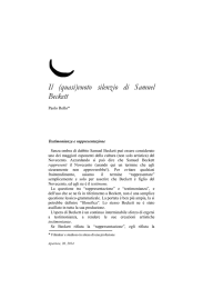 vuoto silenzio di Samuel Beckett