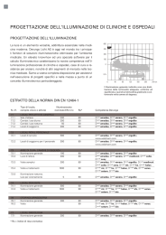 PROGETTAZIONE DELL`ILLUMINAZIONE DI CLINICHE E OSPEDALI