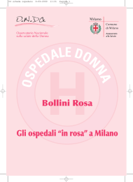 Bollini Rosa Gli ospedali &ldquo;in rosa&rdquo; a Milano