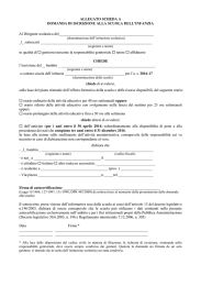 Scheda iscrizione INFANZIA