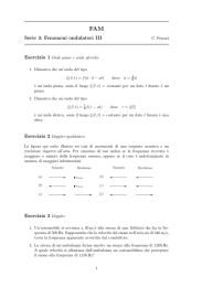 Serie 3: Fenomeni ondulatori III Esercizio 3 Doppler