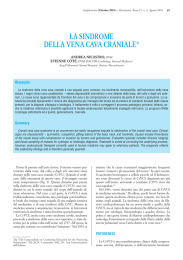 la sindrome della vena cava craniale