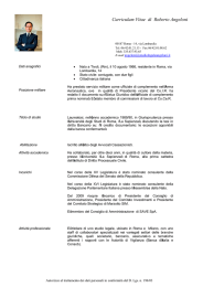 Curriculum Vitae di Roberto Angeloni