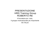 PRESENTAZIONE HRD Training Group ROBERTO RE