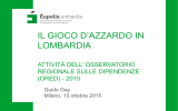 il gioco d`azzardo in lombardia - Consiglio Regionale della Lombardia