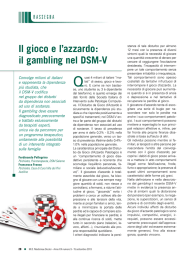 Il gioco e l`azzardo: il gambling nel DSM-V