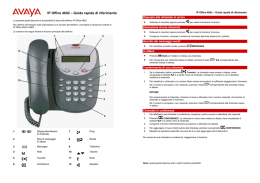 IP Office 4602 – Guida rapida di riferimento