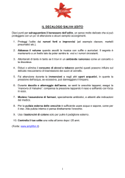 IL DECALOGO SALVA UDITO