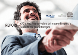 REPORT CFO e Area Finance: volano del motore d`impresa e