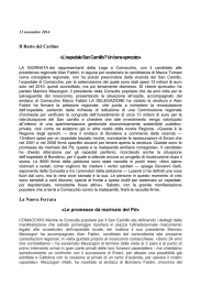 Il Resto del Carlino «L`ospedale San Camillo? Un bene sprecato