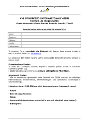 XVI CONGRESSO INTERNAZIONALE AITRI Firenze