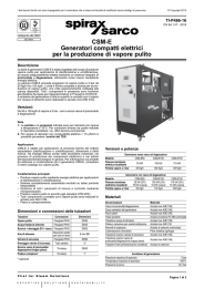 CSM-E Generatori compatti elettrici per la produzione