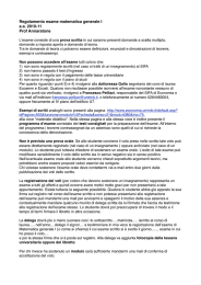 Regolamento esame 2010-11 - Scuola di Economia e Statistica