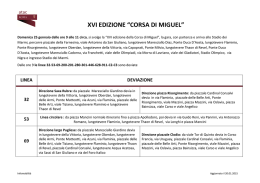 xvi edizione “corsa di miguel”