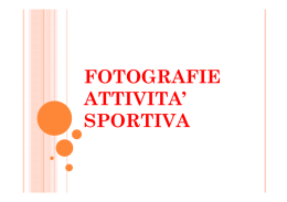 FOTOGRAFIE ATTIVITA` SPORTIVA