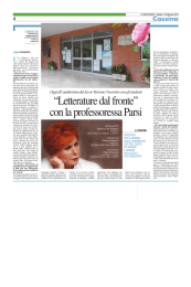&ldquo;Letterature dal fronte&rdquo; con la professoressa Parsi