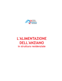 alimentazione dell`anziano in struttura residenziale